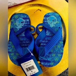 REEL LEGENDS TODDLER SIZE 8 FLIP FLOPS NWT